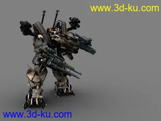 3D打印模型电影版变形金刚中的Brawl的图片