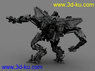 3D打印模型电影版变形金刚中的Starscream 小红的图片