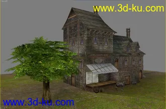 3D打印模型找到了一年前做的房屋，来跟大家分享的图片