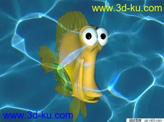 3D打印模型卡通鱼儿（附鱼纹大贴图）的图片