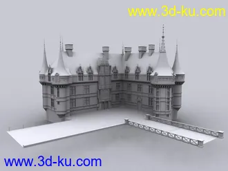 3D打印模型一些房屋的素模（不少）的图片
