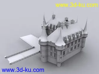 3D打印模型一些房屋的素模（不少）的图片