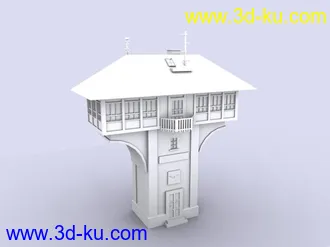3D打印模型一些房屋的素模（不少）的图片