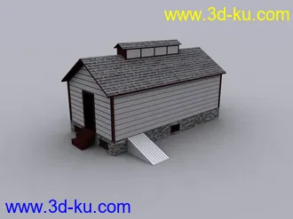 3D打印模型一些房屋的素模（不少）的图片
