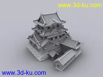 3D打印模型一些房屋的素模（不少）的图片