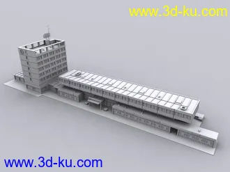 3D打印模型一些房屋的素模（不少）的图片