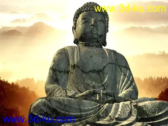 3D打印模型精模如来佛祖石像的图片