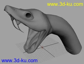 3D打印模型蛇头的图片