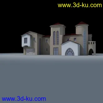 3D打印模型典型风格的房子!!的图片