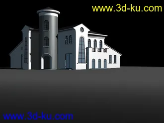 3D打印模型典型风格的房子!!的图片