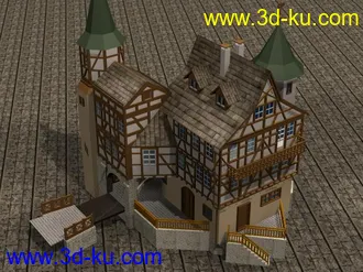 3D打印模型两个西方的：[小楼堡]的图片