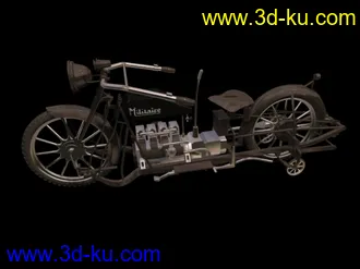 3D打印模型精品中精品赛摩托的图片