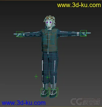 动画人物卡通材质模型的图片