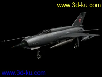 3D打印模型米格-21带贴图的图片