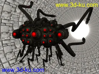 3D打印模型工作后的第一个作品！机械乌贼！的图片