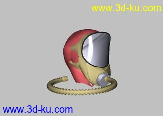 3D打印模型防毒面具的图片