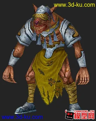 3D打印模型狼人的图片