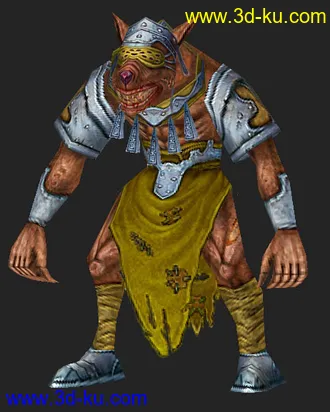 3D打印模型狼人的图片