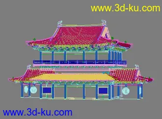 3D打印模型法堂的图片