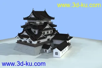 3D打印模型日式城堡的图片