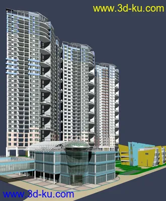 室外建筑模型---建筑的图片