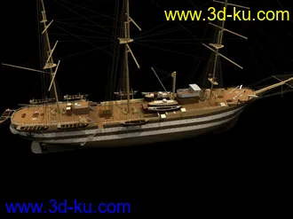 3D打印模型五艘比—加勒比海盗—还（牛X的海盗船）求精华的图片