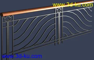 室外建筑模型---栏杆的图片