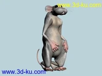 3D打印模型很喜剧的耗子老鼠的图片