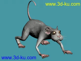 3D打印模型很喜剧的耗子老鼠的图片