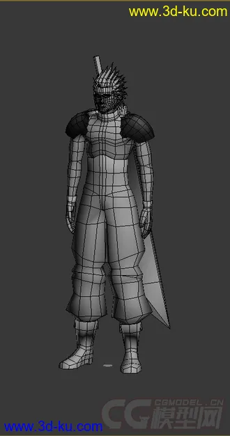 3D打印模型FF7主角的图片