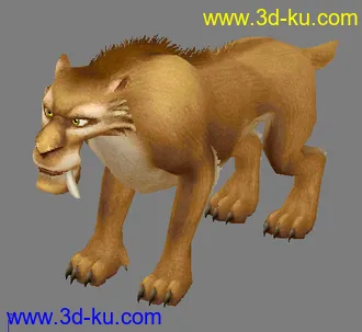 3D打印模型IceAge_Lion豹子的图片