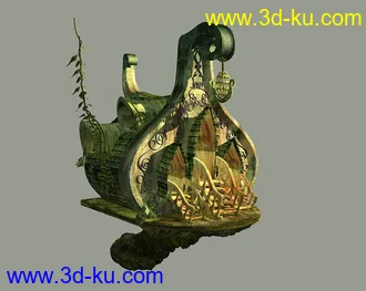 3D打印模型原创－精灵建筑－max8.0的图片