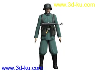 3D打印模型还没看见有人发德国2战的MP40，自己来一个的图片