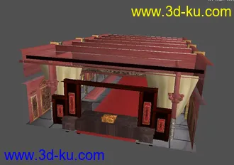 3D打印模型古代三国场景的图片