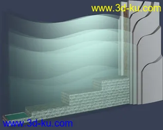 室外建筑模型----------景观柱廊的图片