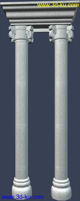 室外建筑模型----------景观柱廊的图片