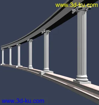 室外建筑模型----------景观柱廊的图片