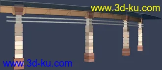 室外建筑模型----------廊架的图片