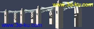 室外建筑模型----------廊架的图片