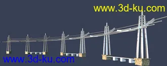 室外建筑模型----------廊架的图片