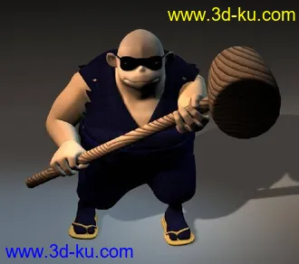 3D打印模型minininja迷你忍者 胖忍者的图片