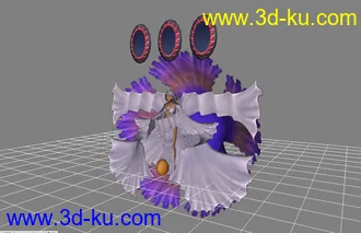 3D打印模型最终幻想X-2 女主角天使装＊３的图片