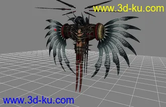 3D打印模型最终幻想X-2 女主角天使装＊３的图片