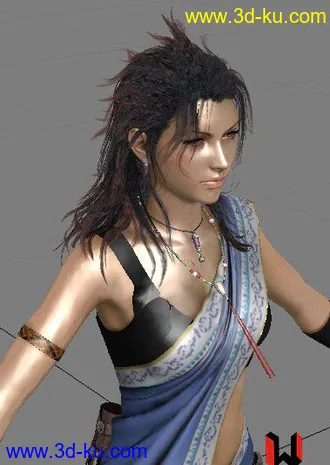 3D打印模型最終幻想美女的图片