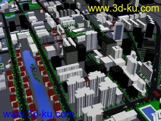 3D打印模型小区街道的图片