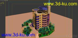 国外很不错的建筑模型(带植物)的图片