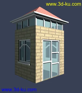 室外建筑模型----------入口大门的图片