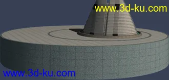 室外建筑模型----------水池喷泉的图片