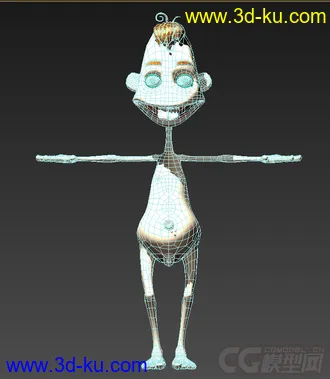 3D打印模型本打算自己做动画的角色~~~~~现在扔了的图片