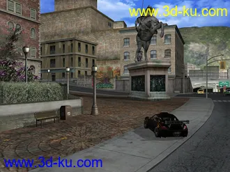 3D打印模型《NFS Most Wanted》之十字路口的骑士雕像的图片